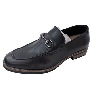 Apt 9 Oswell Mens Black Bit Loafers Slip On Dress Shoes Sz 11 Ortholite Eco NEW